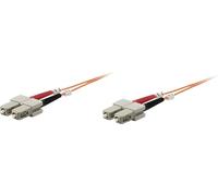INTELLINET LWL Anschlusskabel SC/SC 1m Multimode OM1 orange