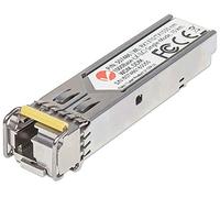 Intellinet Module émetteur-récepteur Optique SFP bidirectionnel Gigabit Fibre WDM, Port monomode 1000Base-Lx (LC), 10 km, WDM (Rx1310/Tx1550), Fibre, équivalent à Cisco GLC-BX-D