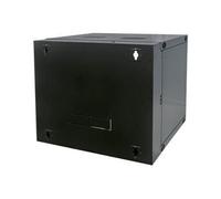 Intellinet Network Cabinet, Wall Mount (Double Section Hinged Swing Out), 12U, Usable Depth 385mm/Width 465mm, Black, Flatpack, Max 30kg, Swings out