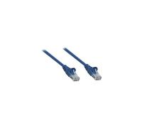 Intellinet Network Patch Cable, Cat5e, 0.5m, Blue, CCA, U/UTP, PVC, RJ45, Gold Plated Contacts, Snagless, Booted, Lifetime Warranty, Polybag - Cordon
