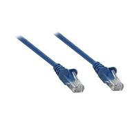 Intellinet Network Patch Cable, Cat5e, 0.5m, Blue, CCA, U/UTP, PVC, RJ45, Gold Plated Contacts, Snagless, Booted, Lifetime Warranty, Polybag - Cordon
