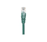 Intellinet Network Patch Cable, Cat5e, 10m, Green, CCA, U/UTP, PVC, RJ45, Gold Plated Contacts, Snagless, Booted, Lifetime Warranty, Polybag - Cordon
