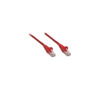 Intellinet Network Patch Cable, Cat5e, 10m, Red, CCA, U/UTP, PVC, RJ45, Gold Plated Contacts, Snagless, Booted, Lifetime Warranty, Polybag - Cordon