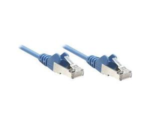 Intellinet Network Patch Cable, Cat5e, 15m, Blue, SF/UTP, Gold Plated Contacts, Snagless, Booted - Cordon de raccordement - RJ-45 (M) pour RJ-45 (M) - 15 m - SFTP - CAT 5e - moulé, sans crochet -...