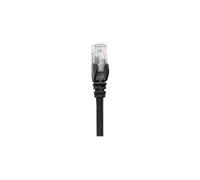 Intellinet Network Patch Cable, Cat5e, 2m, Black, CCA, U/UTP, PVC, RJ45, Gold Plated Contacts, Snagless, Booted, Lifetime Warranty, Polybag - Cordon de raccordement - RJ-45 (M) pour RJ-45 (M) - 2 m -