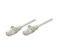 Intellinet Network Patch Cable, Cat5e, 3m, Grey, CCA, U/UTP, PVC, RJ45, Gold Plated Contacts, Snagless, Booted, Lifetime Warranty, Polybag - Cordon de raccordement - RJ-45 (M) pour RJ-45 (M) - 3 m - U