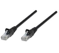 Intellinet Network Patch Cable, Cat5e, 5m, Black, CCA, U/UTP, PVC, RJ45, Gold Plated Contacts, Snagless, Booted, Lifetime Warranty, Polybag - Câble patch - RJ-45 (M)