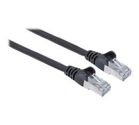 Intellinet Network Patch Cable, Cat6, 0.5m, Black, Copper, S/FTP, LSOH / LSZH, PVC, RJ45, Gold Plated Contacts, Snagless, Booted, Lifetime Warranty,
