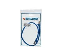 Intellinet 735216 Câble Réseau, RJ45 Connecteur Mâle, Cat 6 SFTP 100% Cuivre, Bleu, 0,5 m