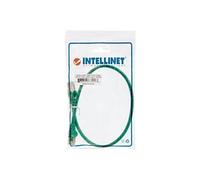 Intellinet Network Patch Cable, Cat6, 0.5m, Green, Copper, S/FTP, LSOH / LSZH, PVC, RJ45, Gold Plated Contacts, Snagless, Booted, Lifetime Warranty,