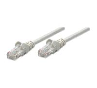 Intellinet Network Patch Cable, Cat6, 0.5m, Grey, CCA, U/UTP, PVC, RJ45, Gold Plated Contacts, Snagless, Booted, Lifetime Warranty, Polybag - Cordon de raccordement - RJ-45 (M) pour RJ-45 (M) - UTP - 