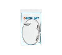 Intellinet Network Patch Cable, Cat6, 0.5m, Grey, Copper, S/FTP, LSOH / LSZH, PVC, RJ45, Gold Plated Contacts, Snagless, Booted, Lifetime Warranty,