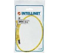Intellinet Network Patch Cable, Cat6, 0.5m, Yellow, Copper, S/FTP, LSOH / LSZH, PVC, RJ45, Gold Plated Contacts, Snagless, Booted, Lifetime Warranty, Polybag - Cordon de raccordement - RJ-45 (M) pour