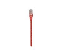 Intellinet Network Patch Cable, Cat6, 1.5m, Red, CCA, U/UTP, PVC, RJ45, Gold Plated Contacts, Snagless, Booted, Lifetime Warranty, Polybag - Cordon