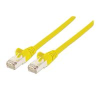 Intellinet Network Patch Cable, Cat6, 10m, Yellow, Copper, S/FTP, LSOH / LSZH, PVC, RJ45, Gold Plated Contacts, Snagless, Booted, Lifetime Warranty, Polybag - Cordon de raccordement - RJ-45 (M) pour R
