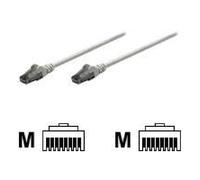 Intellinet Network Patch Cable, Cat6, 15m, Grey, CCA, U/UTP, PVC, RJ45, Gold Plated Contacts, Snagless, Booted, Lifetime Warranty, Polybag - Cordon de raccordement - RJ-45 (M) pour RJ-45 (M) - 15...