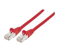 Intellinet Network Patch Cable, Cat6, 15m, Red, Copper, S/FTP, LSOH / LSZH, PVC, RJ45, Gold Plated Contacts, Snagless, Booted, Lifetime Warranty, Polybag - Cordon de raccordement - RJ-45 (M) pour RJ-4