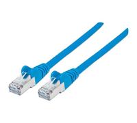 Intellinet Network Patch Cable, Cat6, 1m, Blue, Copper, S/FTP, LSOH / LSZH, PVC, RJ45, Gold Plated Contacts, Snagless, Booted, Lifetime Warranty, Polybag - Câble réseau - RJ-45 (M) pour RJ-45 (M) - 1 
