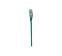 Intellinet Network Patch Cable, Cat6, 1m, Green, CCA, U/UTP, PVC, RJ45, Gold Plated Contacts, Snagless, Booted, Lifetime Warranty, Polybag - Cordon de raccordement - RJ-45 (M) pour RJ-45 (M) - 90...