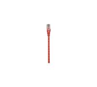 Intellinet Network Patch Cable, Cat6, 1m, Red, CCA, U/UTP, PVC, RJ45, Gold Plated Contacts, Snagless, Booted, Lifetime Warranty, Polybag - Cordon de