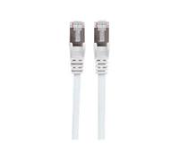 Intellinet Network Patch Cable, Cat6, 1m, White, Copper, S/FTP, LSOH / LSZH, PVC, RJ45, Gold Plated Contacts, Snagless, Booted, Lifetime Warranty, Polybag - Cordon de raccordement - RJ-45 (M) pour RJ-