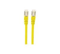 Intellinet Network Patch Cable, Cat6, 1m, Yellow, Copper, S/FTP, LSOH / LSZH, PVC, RJ45, Gold Plated Contacts, Snagless, Booted, Lifetime Warranty,