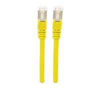 Intellinet Network Patch Cable, Cat6, 20m, Yellow, Copper, S/FTP, LSOH / LSZH, PVC, RJ45, Gold Plated Contacts, Snagless, Booted, Lifetime Warranty, Polybag - Cordon de raccordement - RJ-45 (M) pour R