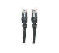 Intellinet Network Patch Cable, Cat6, 2m, Black, CCA, U/UTP, PVC, RJ45, Gold Plated Contacts, Snagless, Booted, Lifetime Warranty, Polybag - Cordon