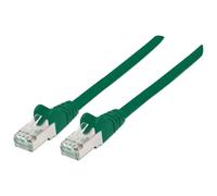 Intellinet Network Patch Cable, Cat6, 2m, Green, Copper, S/FTP, LSOH / LSZH, PVC, RJ45, Gold Plated Contacts, Snagless, Booted, Lifetime Warranty, Polybag - Câble réseau - RJ-45 (M) pour RJ-45 (M) - 2