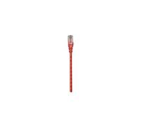 Intellinet Network Patch Cable, Cat6, 2m, Red, CCA, U/UTP, PVC, RJ45, Gold Plated Contacts, Snagless, Booted, Lifetime Warranty, Polybag - Cordon de
