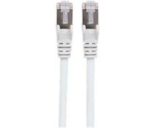 Intellinet Network Patch Cable, Cat6, 2m, White, Copper, S/FTP, LSOH / LSZH, PVC, RJ45, Gold Plated Contacts, Snagless, Booted, Lifetime Warranty, Polybag - Cordon de raccordement - RJ-45 (M) pour RJ-