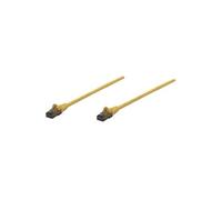 Intellinet Network Patch Cable, Cat6, 2m, Yellow, CCA, U/UTP, PVC, RJ45, Gold Plated Contacts, Snagless, Booted, Lifetime Warranty, Polybag - Cordon