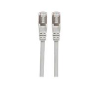 Intellinet Network Patch Cable, Cat6, 3m, Grey, Copper, S/FTP, LSOH / LSZH, PVC, RJ45, Gold Plated Contacts, Snagless, Booted, Lifetime Warranty, Polybag - Cordon de raccordement - RJ-45 (M) pour RJ-4