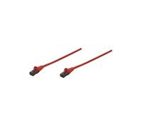 Intellinet Network Patch Cable, Cat6, 3m, Red, CCA, U/UTP, PVC, RJ45, Gold Plated Contacts, Snagless, Booted, Lifetime Warranty, Polybag - Cordon de