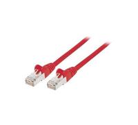 Intellinet Network Patch Cable, Cat6, 3m, Red, Copper, S/FTP, LSOH / LSZH, PVC, RJ45, Gold Plated Contacts, Snagless, Booted, Lifetime Warranty, Polybag - Cordon de raccordement - RJ-45 (M) pour RJ-45