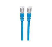 Intellinet Network Patch Cable, Cat6, 5m, Blue, Copper, S/FTP, LSOH / LSZH, PVC, RJ45, Gold Plated Contacts, Snagless, Booted, Lifetime Warranty, Polybag - Cordon de raccordement - RJ-45 (M) pour RJ-4