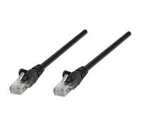 Intellinet Network Patch Cable, Cat6, 7.5m, Black, CCA, U/UTP, PVC, RJ45, Gold Plated Contacts, Snagless, Booted, Lifetime Warranty, Polybag - Cordon de raccordement - RJ-45 (M) pour RJ-45 (M) -...