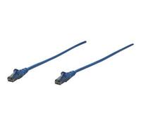 Intellinet Network Patch Cable, Cat6, 7.5m, Blue, CCA, U/UTP, PVC, RJ45, Gold Plated Contacts, Snagless, Booted, Lifetime Warranty, Polybag - Cordon de raccordement - RJ-45 (M) pour RJ-45 (M) -...
