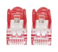 Intellinet Network Patch Cable, Cat6A, 1.5m, Red, Copper, S/FTP, LSOH / LSZH, PVC, RJ45, Gold Plated Contacts, Snagless, Booted, Lifetime Warranty, Polybag - Cordon de raccordement - RJ-45 (M)...