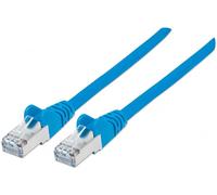 Intellinet Network Patch Cable, Cat6A, 15m, Blue, Copper, S/FTP, LSOH / LSZH, PVC, RJ45, Gold Plated Contacts, Snagless, Booted, Lifetime Warranty, Polybag - Cordon de raccordement - RJ-45 (M)...
