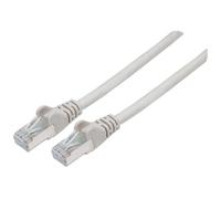 Intellinet Network Patch Cable, Cat6A, 30m, Grey, Copper, S/FTP, LSOH / LSZH, PVC, RJ45, Gold Plated Contacts, Snagless, Booted, Lifetime Warranty, Polybag - Cordon de raccordement - RJ-45 (M) pour RJ