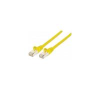 Intellinet Network Patch Cable, Cat6A, 3m, Yellow, Copper, S/FTP, LSOH / LSZH, PVC, RJ45, Gold Plated Contacts, Snagless, Booted, Lifetime Warranty, Polybag - Cordon de raccordement (DTE) - RJ-45 (M) 