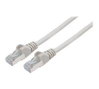 Intellinet Network Patch Cable, Cat6A, 50m, Grey, Copper, S/FTP, LSOH / LSZH, PVC, RJ45, Gold Plated Contacts, Snagless, Booted, Lifetime Warranty, Polybag - Cordon de raccordement - RJ-45 (M) pour RJ