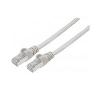 Intellinet Network Patch Cable, Cat7 Cable/Cat6A Plugs, 0.25m, Grey, Copper, S/FTP, LSOH / LSZH, PVC, RJ45, Gold Plated Contacts, Snagless, Booted, Lifetime Warranty, Polybag - Cordon de...