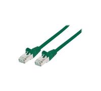 Intellinet Network Patch Cable, Cat7 Cable/Cat6A Plugs, 0.5m, Green, Copper, S/FTP, LSOH / LSZH, PVC, RJ45, Gold Plated Contacts, Snagless, Booted, Lifetime Warranty, Polybag - Câble réseau - RJ-45 (M