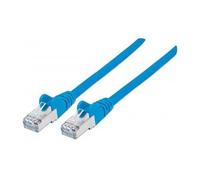 Intellinet Network Patch Cable, Cat7 Cable/Cat6A Plugs, 1.5m, Blue, Copper, S/FTP, LSOH / LSZH, PVC, RJ45, Gold Plated Contacts, Snagless, Booted, Lifetime Warranty, Polybag - Câble réseau - RJ-45 (M)