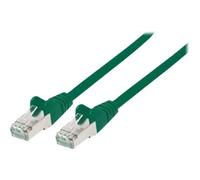 Intellinet Network Patch Cable, Cat7 Cable/Cat6A Plugs, 1.5m, Green, Copper, S/FTP, LSOH / LSZH, PVC, RJ45, Gold Plated Contacts, Snagless, Booted, Lifetime Warranty, Polybag - Cordon de...