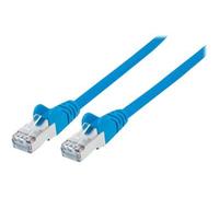 Intellinet Network Patch Cable, Cat7 Cable/Cat6A Plugs, 15m, Blue, Copper, S/FTP, LSOH / LSZH, PVC, RJ45, Gold Plated Contacts, Snagless, Booted, Lifetime Warranty, Polybag - Cordon de...