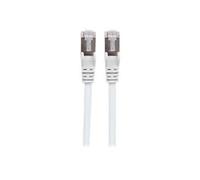 Intellinet Network Patch Cable, Cat7 Cable/Cat6A Plugs, 1m, White, Copper, S/FTP, LSOH / LSZH, PVC, RJ45, Gold Plated Contacts, Snagless, Booted,