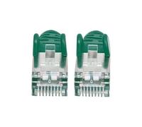 Intellinet Network Patch Cable, Cat7 Cable/Cat6A Plugs, 2m, Green, Copper, S/FTP, LSOH / LSZH, PVC, RJ45, Gold Plated Contacts, Snagless, Booted, Lifetime Warranty, Polybag - Cordon de raccordement -